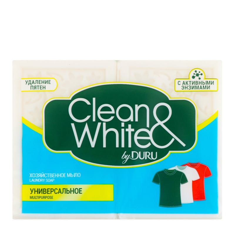 Мило господарське Універсальне Clean&White Duru 2x120г (8690506521875)